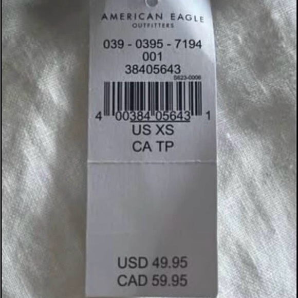 American Eagle Outfitters Dress Navy with White Dots - Picture 4 of 4